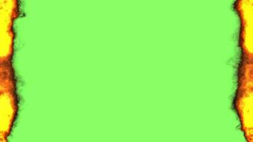 fire on green screen video