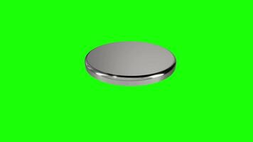 3d silver coin video