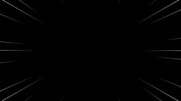 Black and white comic background animation with sharp lines and pop art style. Loop motion design. Suitable for comics, prints, posters, etc. video