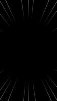 Black and white vertical comic background animation with sharp lines and pop art style. Loop motion design. Suitable for comics, prints, posters, etc. video