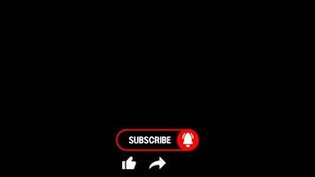 Animated Notification in 4K Showing Cursor Clicking Like Subscribe Notification Share Comment Buttons for Channel Engagement video