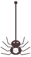 cute Halloween cartoon spider png