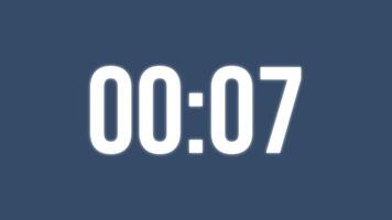 Motion graphic of countdown 10 seconds video