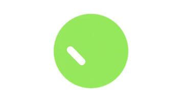 Modern green check mark icon animation on a white background video