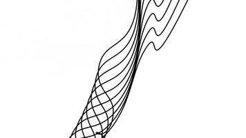 curved wavy lines tech futuristic motion background. dynamic abstract line waving loop line. Metaverse Abstract Seamless wave abstract lines stream 4K background loop video