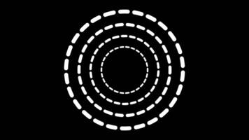 simple circle dashed lines shape layer animation video