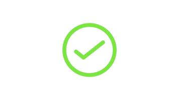 circle and check mark animation video