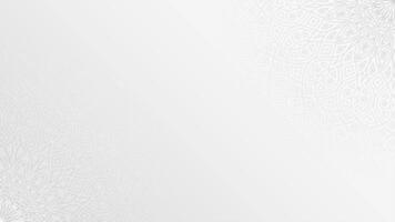 Looping Animation Of Simple Clean Subtle And Artistic White Horizontal Background Design with Intricate Traditional Art Patterns and Ethnic Elements video
