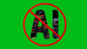 resumen representación de ai con digital patrones y vistoso diseño video