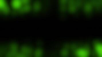 Loop green bokeh particlesvideo border on black abstract background video