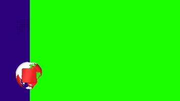Green Screen News Animation with Single Window Layout, Editable Chroma Key Template video