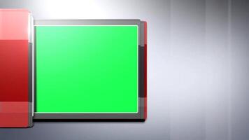 Animated lower third template with chroma key for broadcast and streaming overlay design tool video