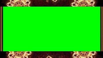 grön skärm utsmyckad gräns täcka över för innehåll skapande och strömning bakgrunder användande behov video