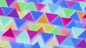 un' colorato sfondo con molti diverso colorato triangoli video
