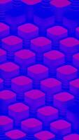 a purple background with a pattern of hexagons video