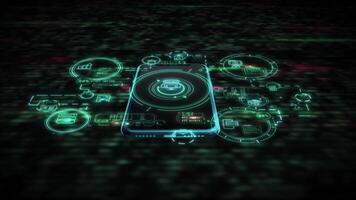 3D mobile surface with embedded data animations video