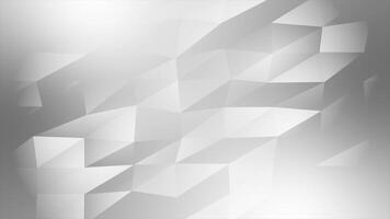 White and Black color moving low poly design geometrical background video