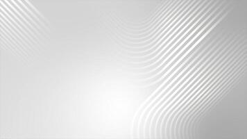 White and Black color simple glowing luxury lines gradient design loop able geometrical background video