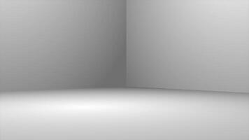 White and Black three dimensional wall design blank 3d space loop able gradient background video