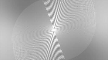 blanco color giratorio circular puntos 3d complejo diseño lazo poder geométrico antecedentes video