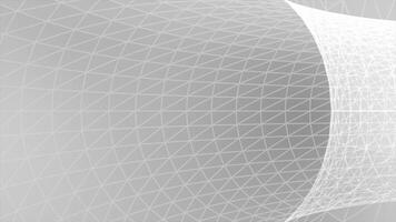 vit och svart rader och prickar maska mönster flygande genom 3d tunnel modern design slinga kapabel geometrisk bakgrund video