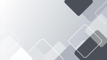 vit Färg enkel och flott fyrkant former lutning design slinga kapabel geometrisk bakgrund video
