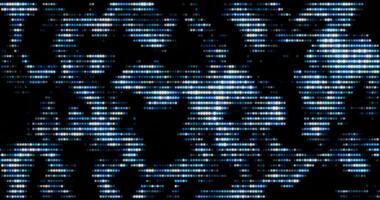 Slow Blue and White Retro Lights Looped Low Scale Pattern video