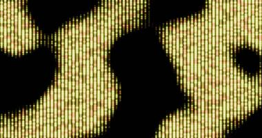 Slow Yellow Gold Retro Lights Looped High Scale Pattern video