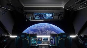 Earth From Spaceship BG video