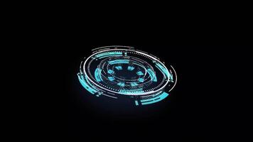 Sci-Fi Neon Digital HUD video