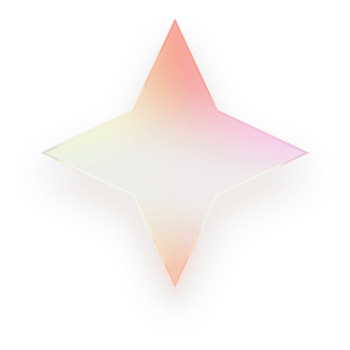 Star Glass Effect Star Rainbow Star Gradient 4 Pointed Star Shape Transparent png