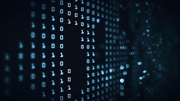 resumen tecnología grande datos binario código futurista antecedentes concepto. video