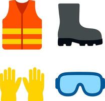 Essential personal protective equipment for safety vector