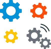 Abstract illustration of gears and cogwheels vector