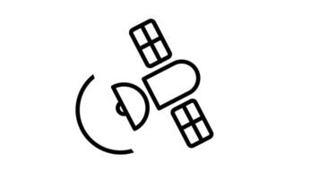 A satellite moves through space in orbit, symbolizing the critical role of communication, data collection, and space infrastructure in modern science video