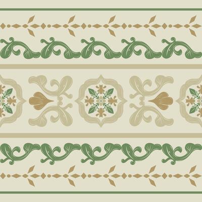 Borderless decorative square with natural blossoms and structured leaf motif. Ideal for seamless patterns, wallpaper, packaging for botanical-themed products. Medieval Greenish Botanical Spring Autumn