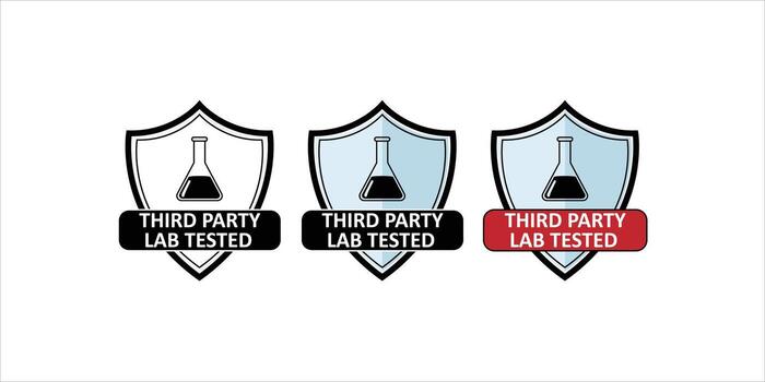 Laboratory Tested Shields for Product Safety and Third Party Verification vector