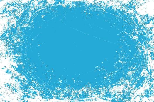 Blue and white grunge background. Grunge frame design with white paint spots. Winter texture. Distress weathered rough overlay texture with scratch lines vector