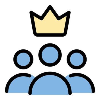 VIP icono plano línea estilo ilustración representando exclusivo acceso y prima estado, adecuado para lujo eventos, afiliación servicios, y de alto perfil entretenimiento proyectos vector