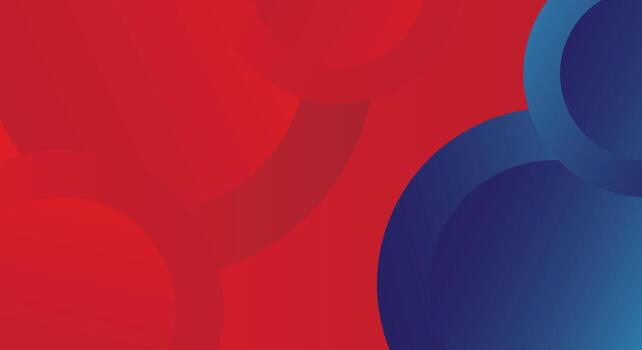 Red gradient background with blue circle pattern vector