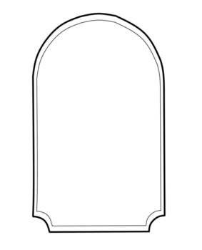 sencillo arqueado marco contorno con clásico decorativo bordes, Perfecto para invitaciones, etiquetas, certificados, señalización, y elegante minimalista gráfico diseño proyectos vector