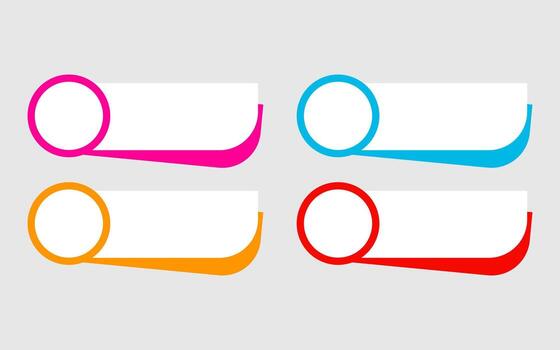 infografía modelo diseño un diseño modelo con círculos titulares y cuerpo texto campos. vector