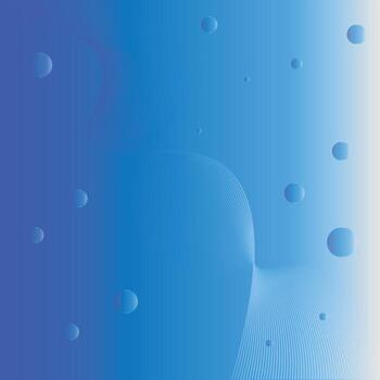 resumen azul degradado con burbujas y líneas antecedentes diseño vector