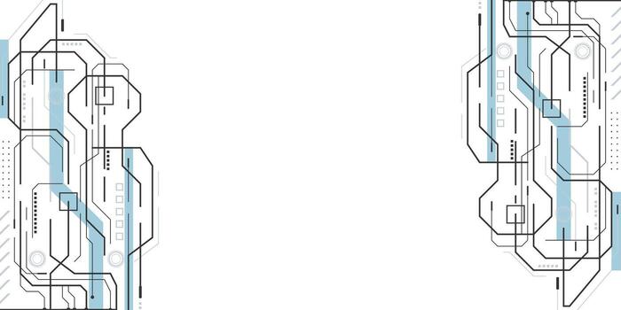 tecnológico dibujo de el ingeniería del futuro innovación. vector