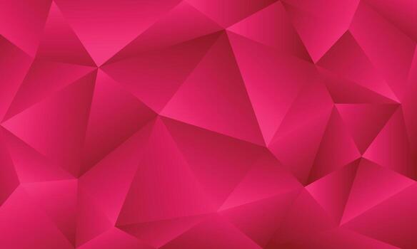 abstract polygon shapes in red and magenta geometric 3d design vector