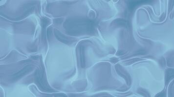 ett abstrakt turkos blå bakgrund med en glansig flytande textur. de slät, vätska mönster och lysande slingor ge den en trogen och konstnärlig utseende. video