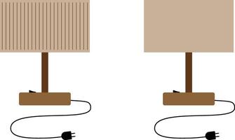 minimalista cuadrado mesa lámpara, moderno diseño. vector