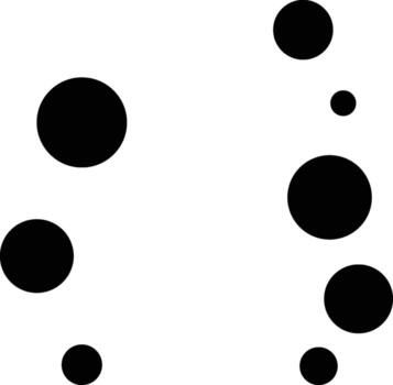 Bubble Circle Shape Pattern - Minimalist Elements. vector