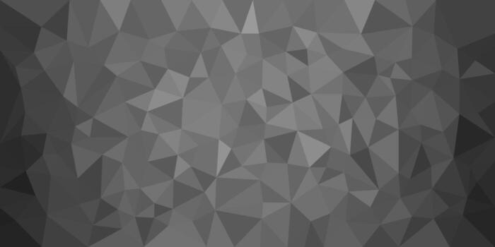 oscuro escala de grises bajo escuela politécnica antecedentes con superposición triangular formas creando un sutil, facetado geométrico modelo. vector