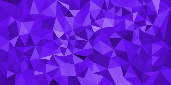 un vibrante resumen antecedentes compuesto de afilado, superposición púrpura polígonos, creando un dinámica y moderno geométrico modelo. vector